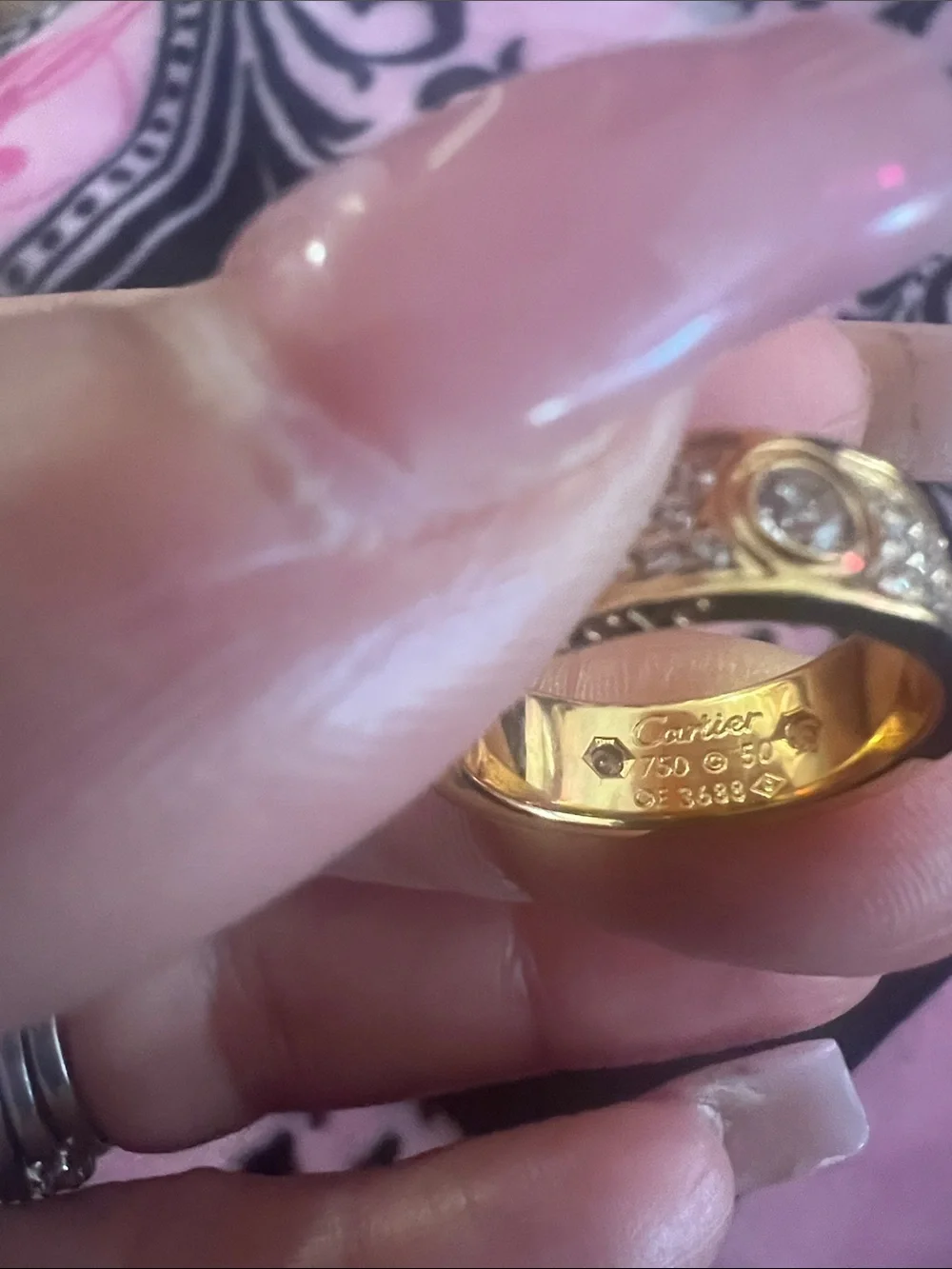 Gold-Tone Pavé Crystal Statement Ring - Women Jewelry